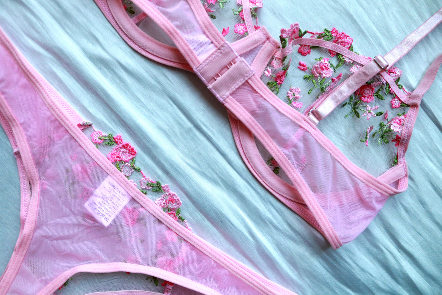 Blush Peony Set ๐ธ Soft Floral Lace Lingerie | Mila Gray