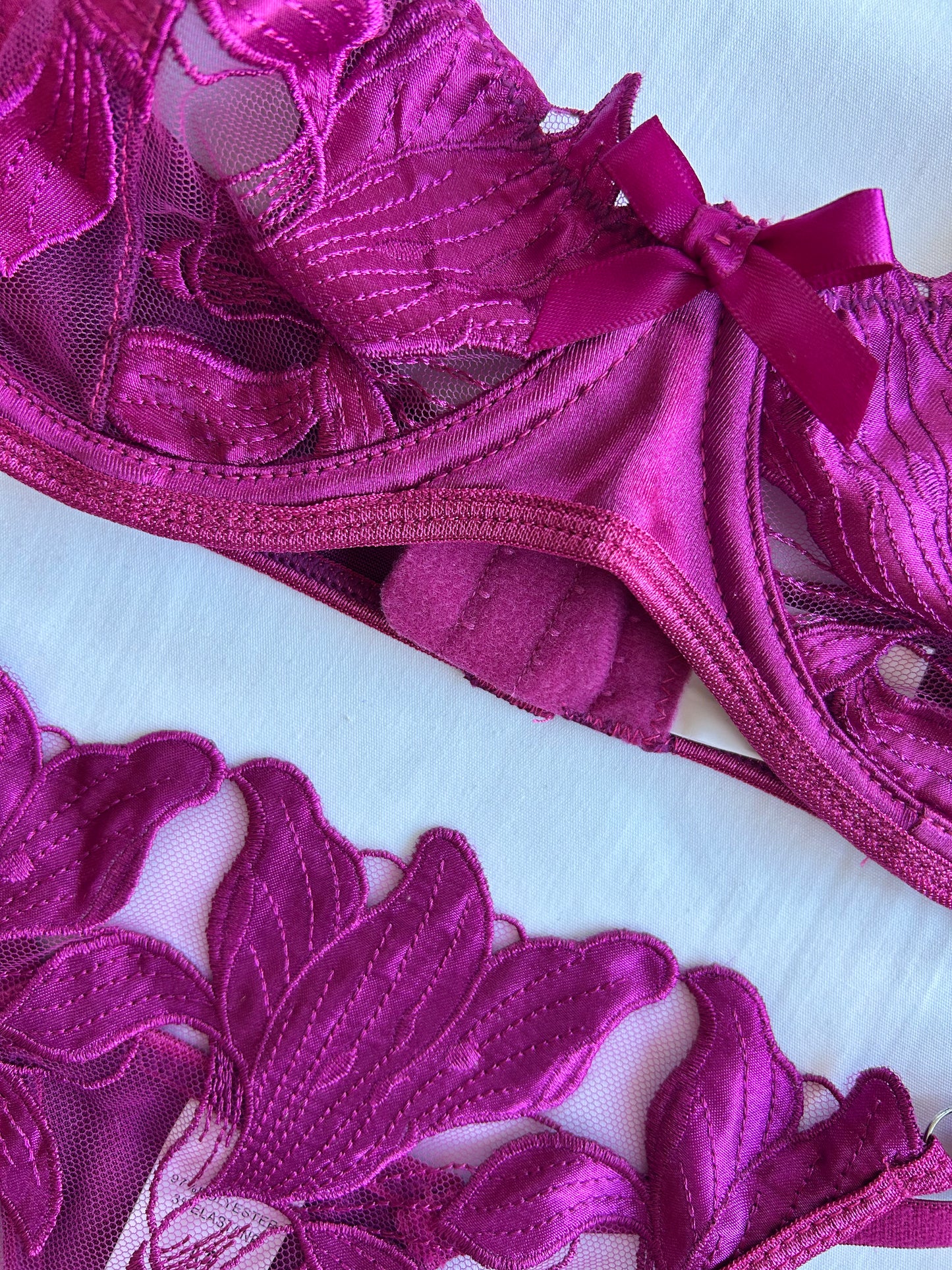 amethyst lace lingerie set