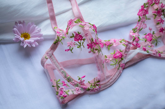 🌷 Rosé Dahlia – Underwire Bra