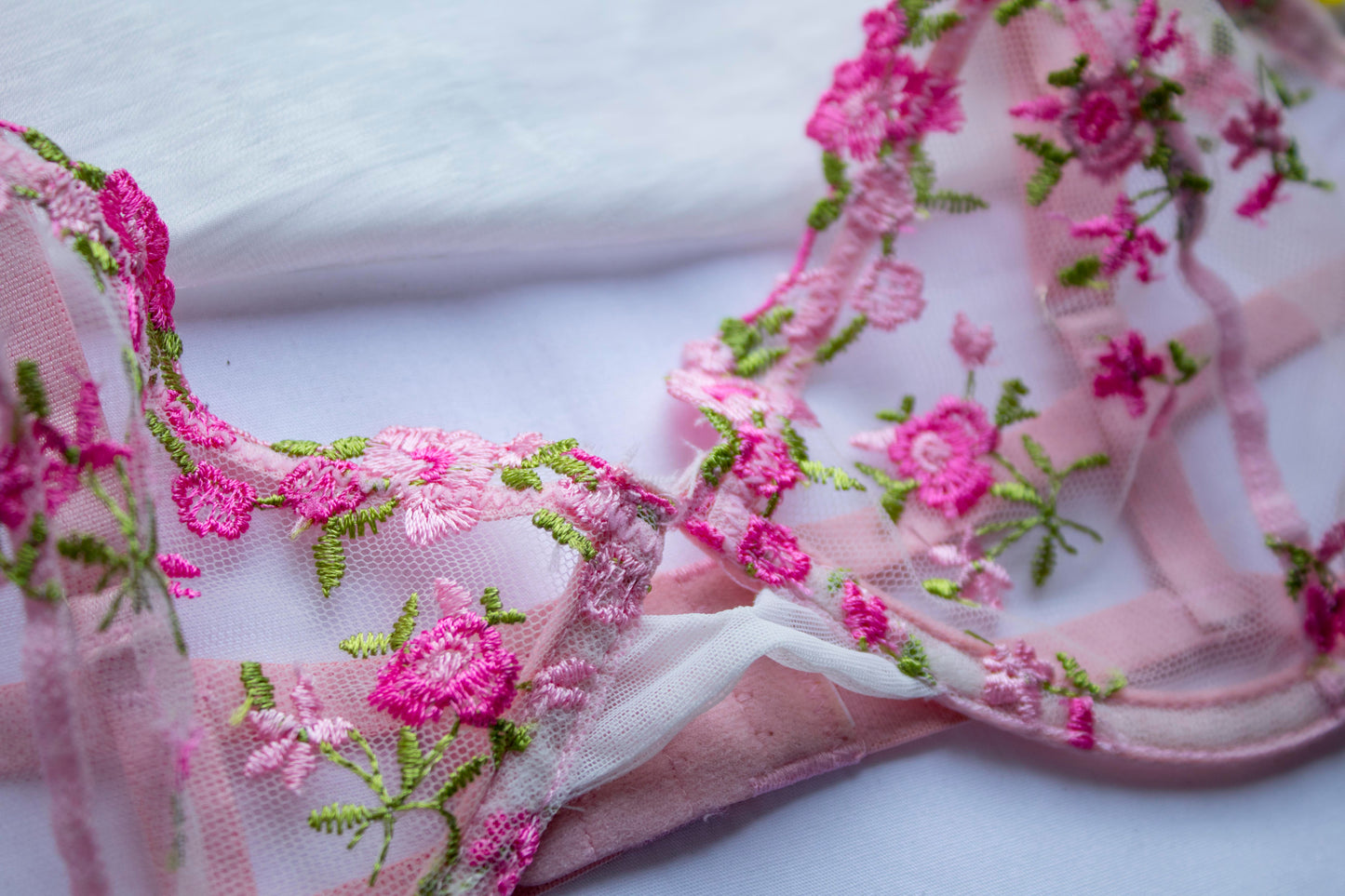 🌷 Rosé Dahlia – Underwire Bra