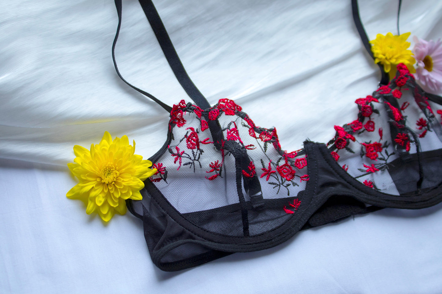 π€ Obsidian Rose β Underwire Bra