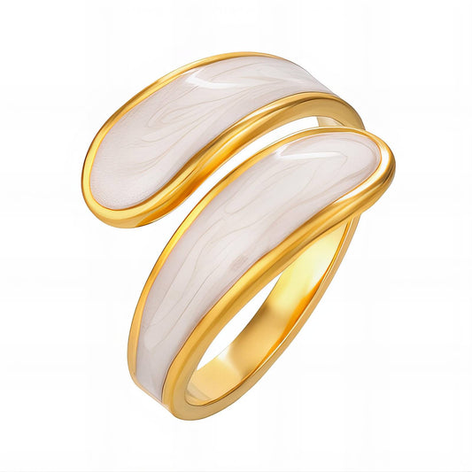 Wrap Around Gold plated Pearl Ring