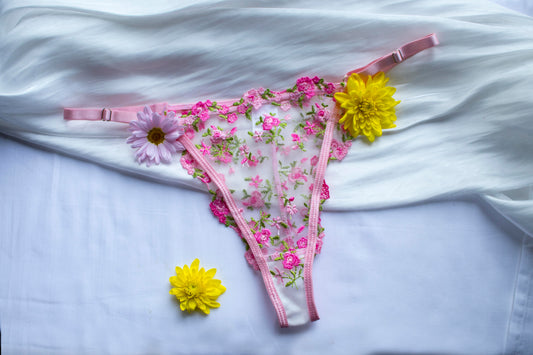 👙 Rosé Dahlia – Adjustable Panty