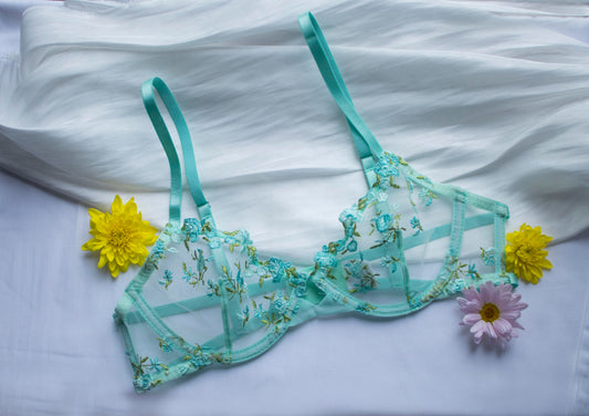 🌿 Wild Poppy – Underwire Bra