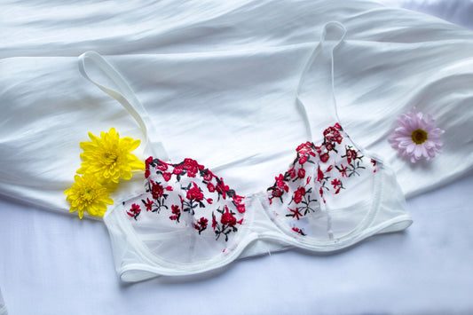 🌹 Ivory Rose – Underwire Bra