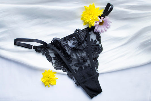 🌙 Midnight Dahlia – Adjustable Panty