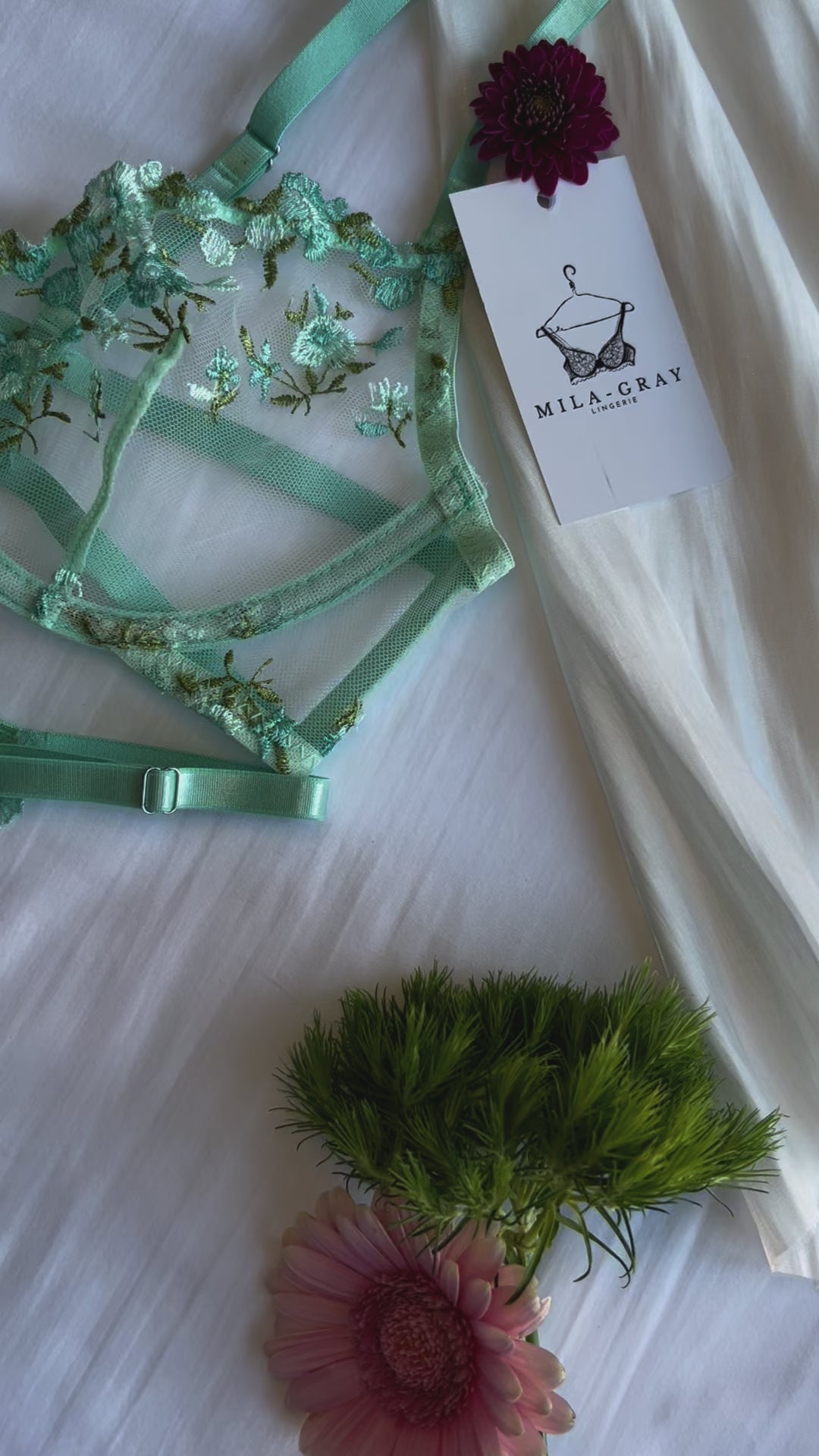 wild poppy lace lingerie set